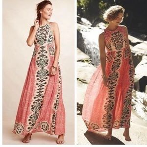 Anthropologie Beaded Maxi Dress NWT
